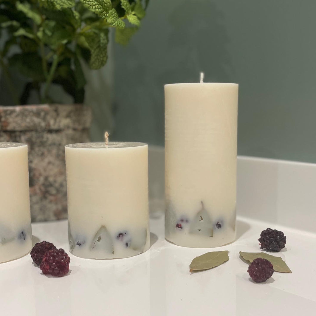 NEW Blackberry & Bay Botanical Pillar Candle