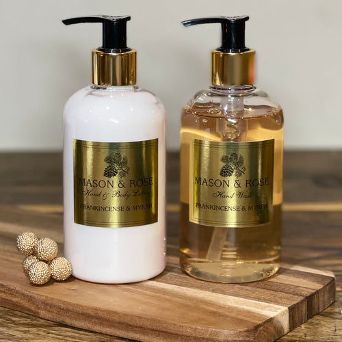 FRANKINCENSE & MYRRH HAND & BODY WASH & LOTION