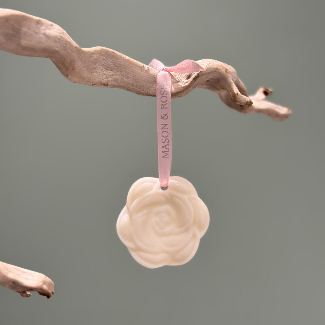 Amber Rose Wax Hanging Decoration.