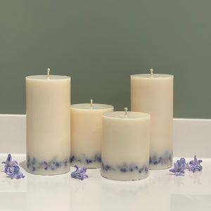 NEW Bluebell Wood Botanical Pillar Candle